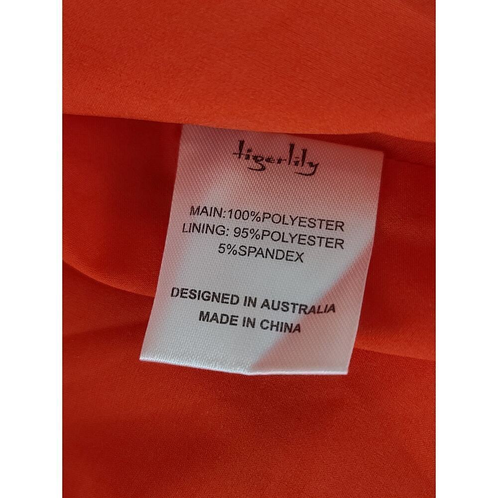 Tigerlily Women's Sundress Orange Boho Beachy Resort Wear Size 2 Cruise Vacation — image 7 of 8